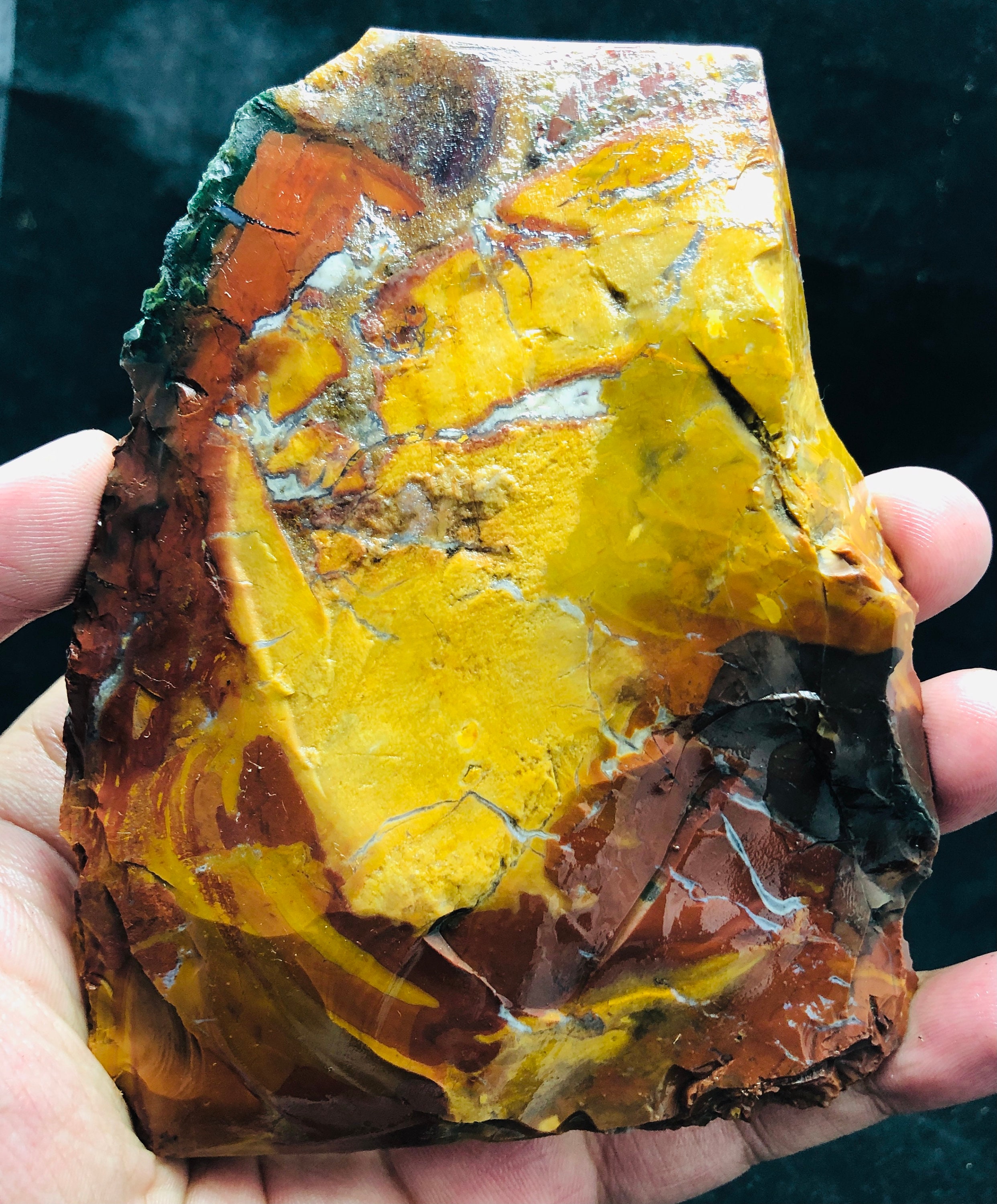 Natural Cherry Creek Jasper Gemstone Rough Slice Healing Etsy UK