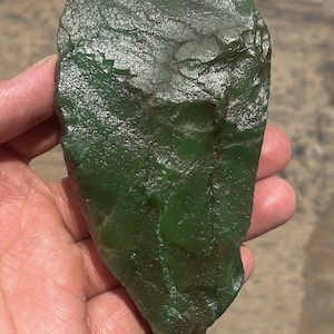 Superb Quality Natural Green Jade Rough 239.90g | Healing Jade Crystal & Mineral | Raw Jade for Jewelry Making | Size 122x65x20MM