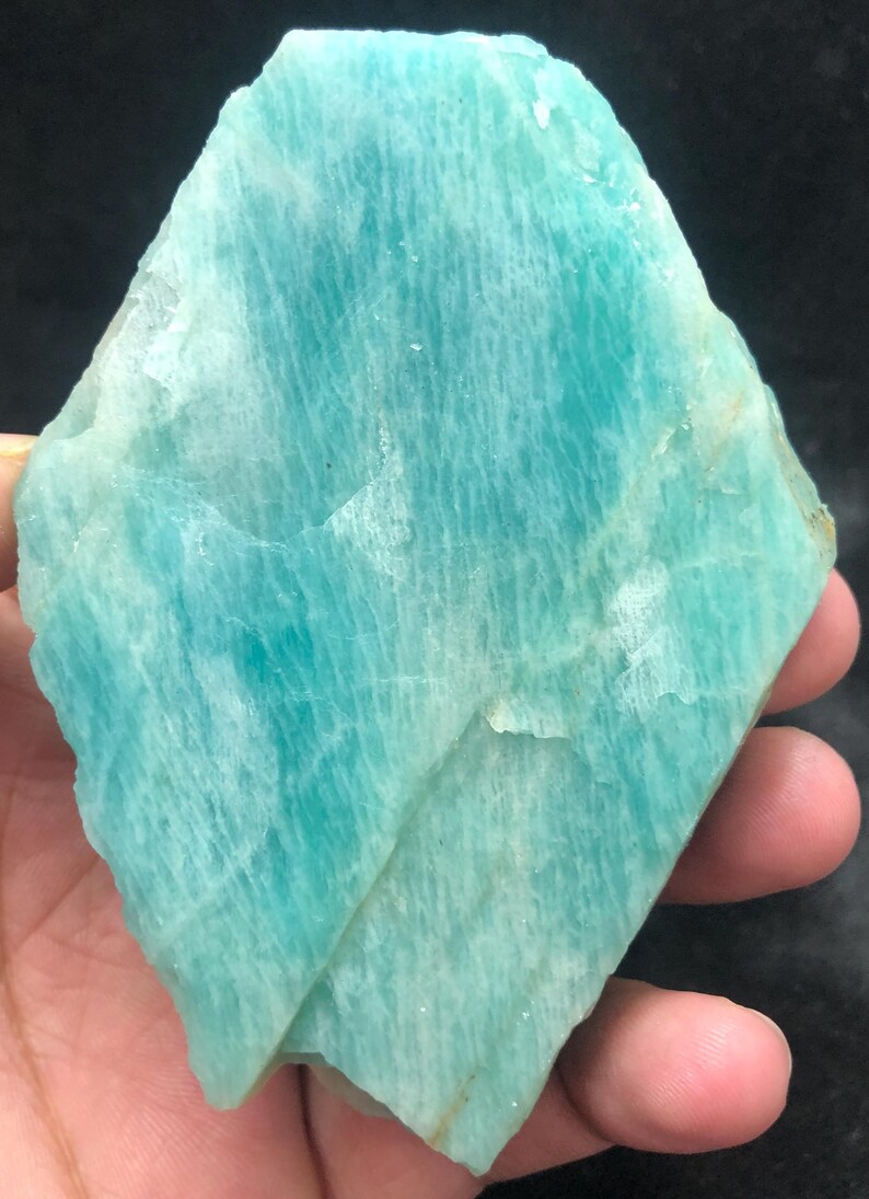 Raw Amazonite Rough Stone | Natural Blue Slab 279.9g 100x75x25mm - Etsy