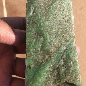 Premium Quality Natural Green Jade Rough | 374.25g | Healing Crystal, Mineral & Feng Shui Stone for Jewelry And Home Decor | Raw Jade