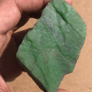 Fabulous Natural Green Jade Rough 258.30g | Powerful Healing Jade Crystal & Mineral | Raw Jade for Jewelry, Feng Shui And Spiritual Decor