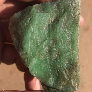 159.95g Natural Green Jade Rough | High-Energy Healing Jade Crystal & Mineral | Raw Jade for Jewelry Making, Home Decor And Collection