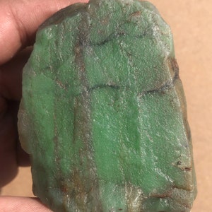 Powerful Healing Jade Crystal & Mineral | Elegant Natural Green Jade Rough 328.39g | Raw Jade for Jewelry Making, Feng Shui And Collection