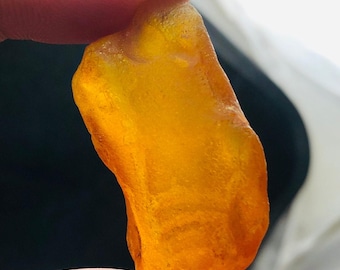 未加工天然琥珀原石｜透明な黄金色の化石樹脂 8.19g