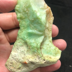 AAA Chrysoprase Rough - Natural Transparent Gemstone | 790Ct Raw Green Chrysoprase, Healing Stones, Jewelry Making