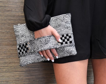 leather clutch bag | Black leather clutch bag | Black envelope clutch | Wedding clutch