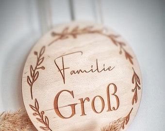 personalized wedding gift family sign