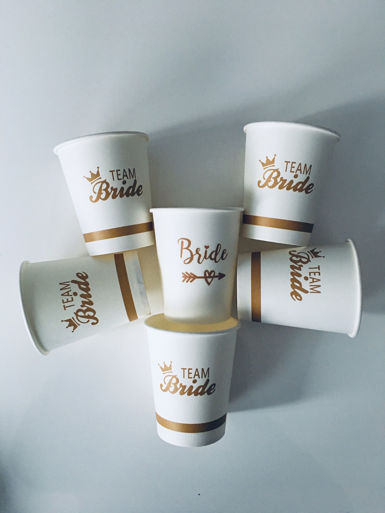 12x Team Bride Becher JGA - Wiederverwendbar Für Junggesellinnenabschied & Bridal Shower