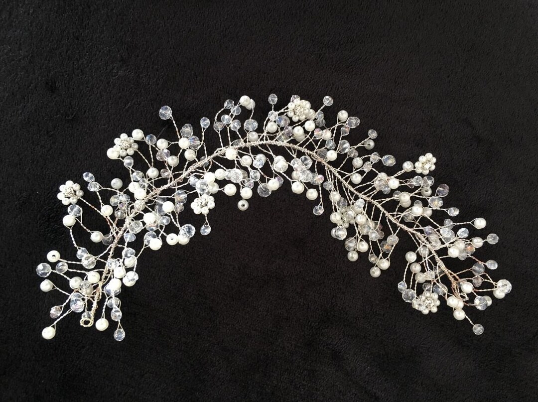 Hair Comb Bride Silver Hair Accessories Wedding Hair Etsy