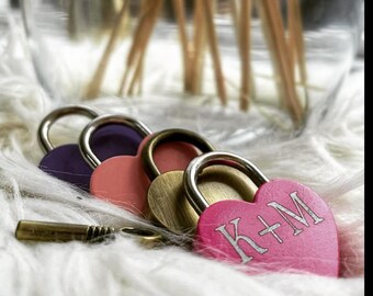 Heart Lock, Personalized Lock Heart, Lock Heart Shape Personalized, Love Lock Heart with Engraving, Eternity Lock Personalized