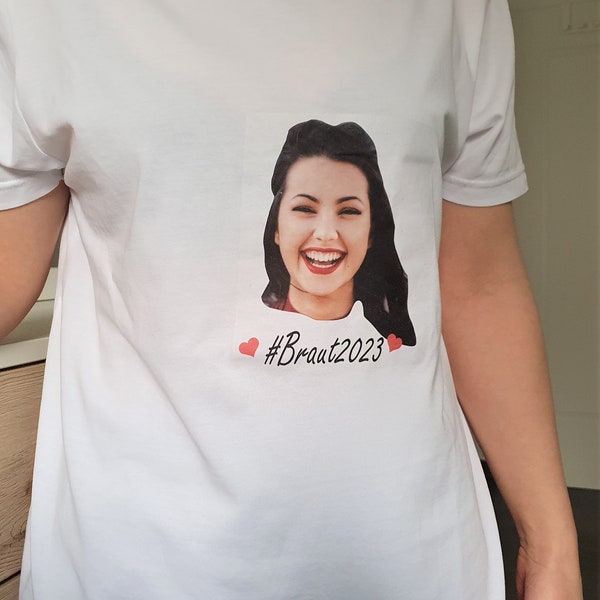 Sublimation Bügelbilder, Mottobilder, JGA Shirts, Hochzeit Shirts, Geschenk Hochzeit, Bild Kissenbezug personalisiert