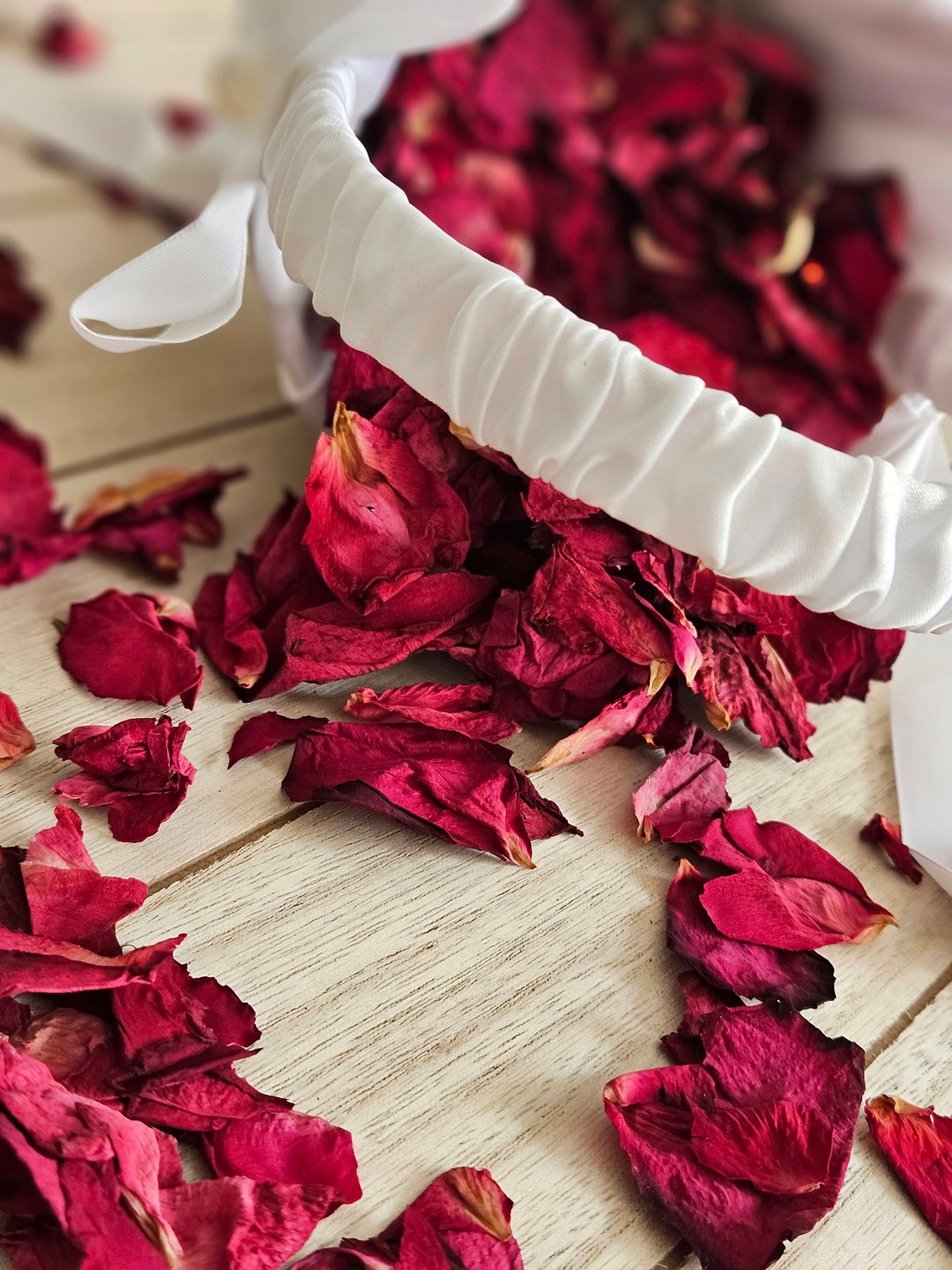 Dried Roses Flower Confetti Wedding 1 Liter Natural Etsy