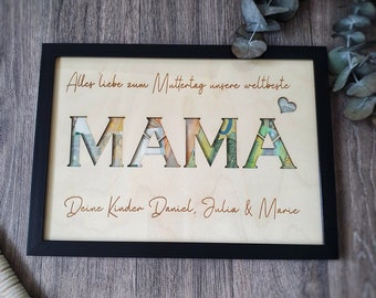 Gift personalized, gift Mother's Day, gift mother, money gift mom, Father's Day personalized gift, dad wall decoration