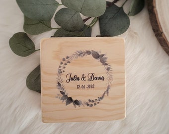 personalized ring box wood, personalized ring box, ring holder wedding