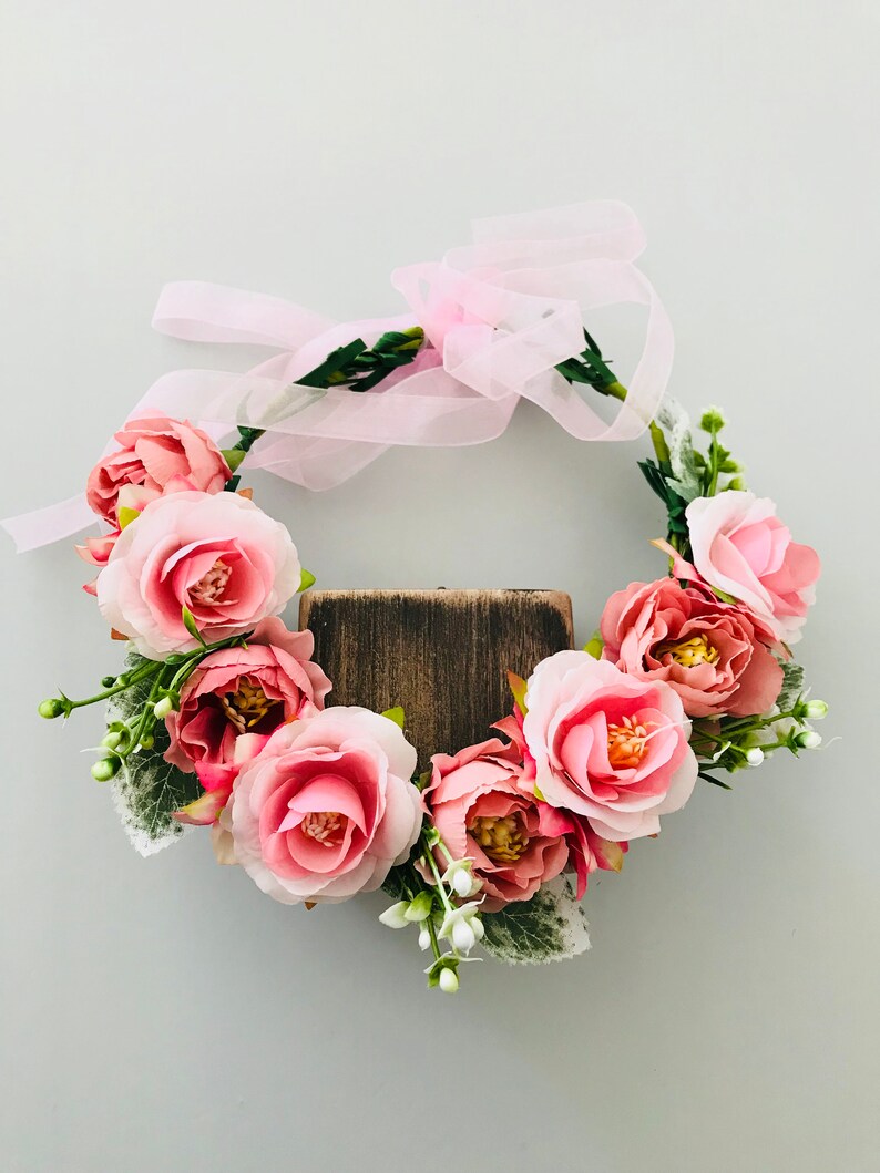 wedding flower wreath bridal floral jewelry boho headpiece bridal hair wreath Flower wreath hair vintage bridal hair wreath hair wreath flowers
