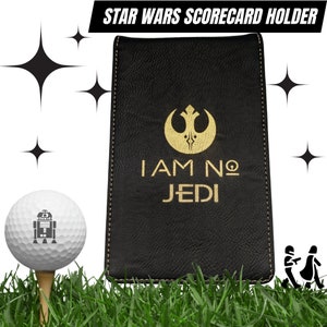 Star Wars Golf Scorecard Holder | Ahsoka | 4 Exclusive Designs | 2 Colours | Pencil Included | Free UK Delivery | Golf Gifts Direct