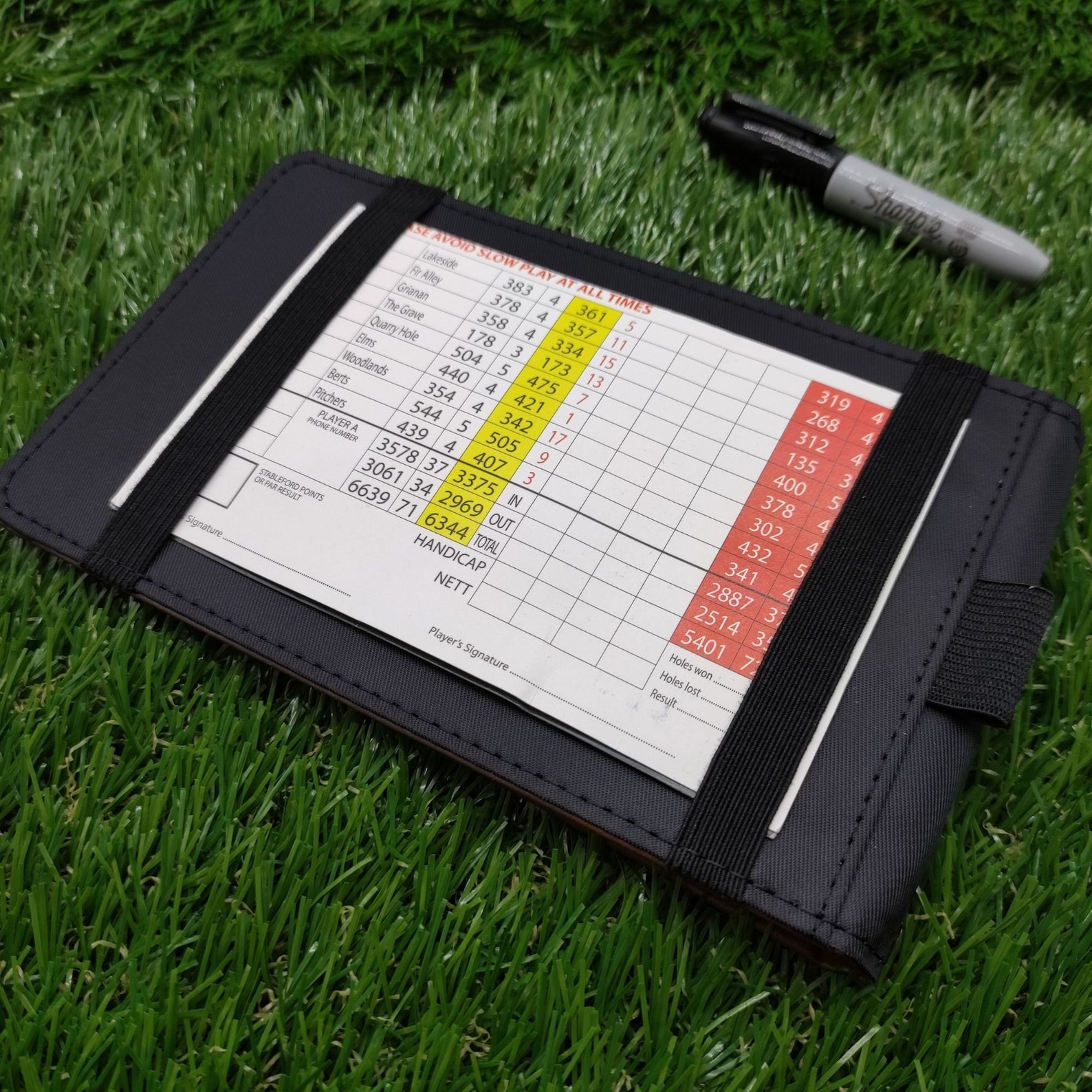 Personalised Golf Scorecard Holder for Fathers Dad's PU Etsy