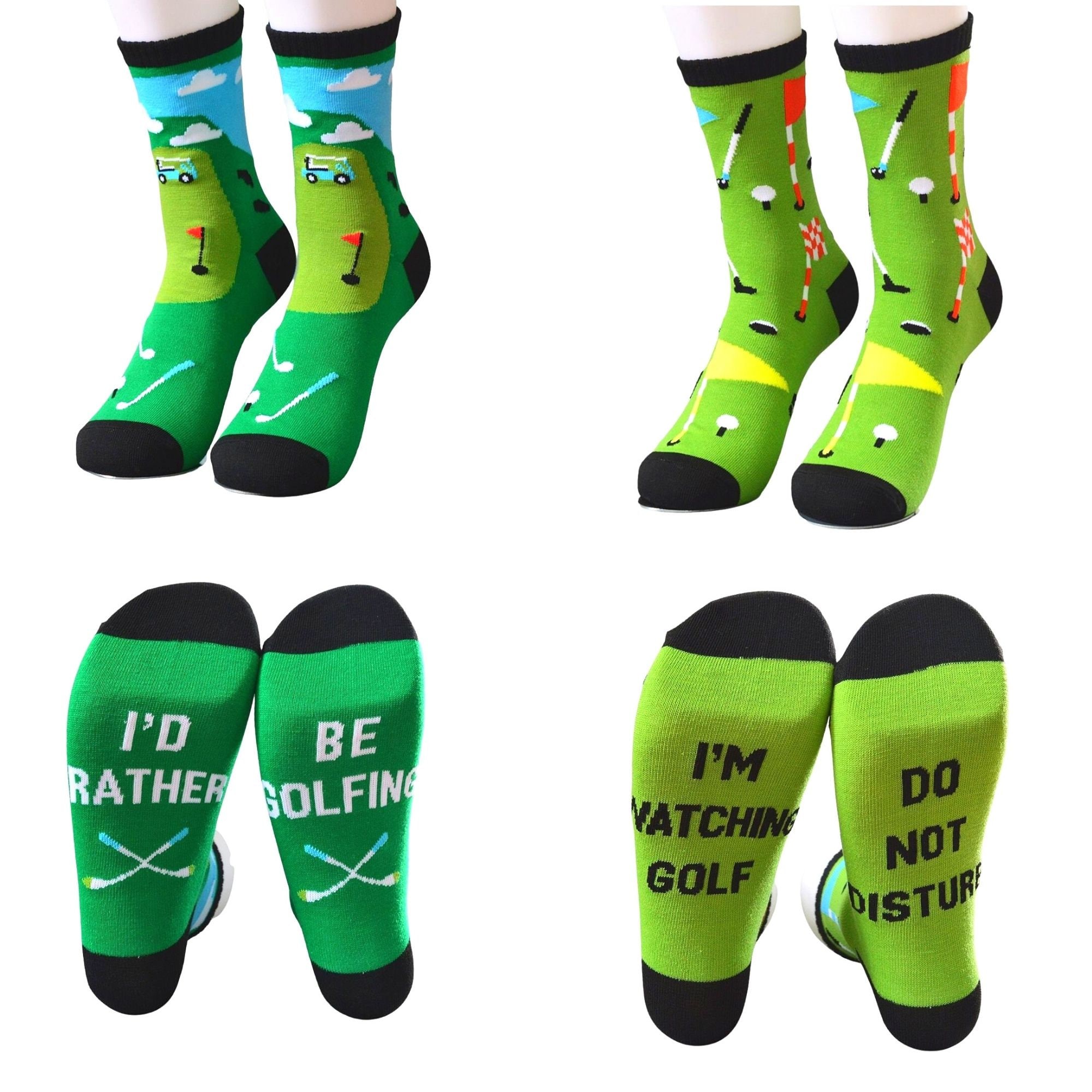 Novelty Golf Socks for Men Twin Pack I'm Watching Golf Etsy UK