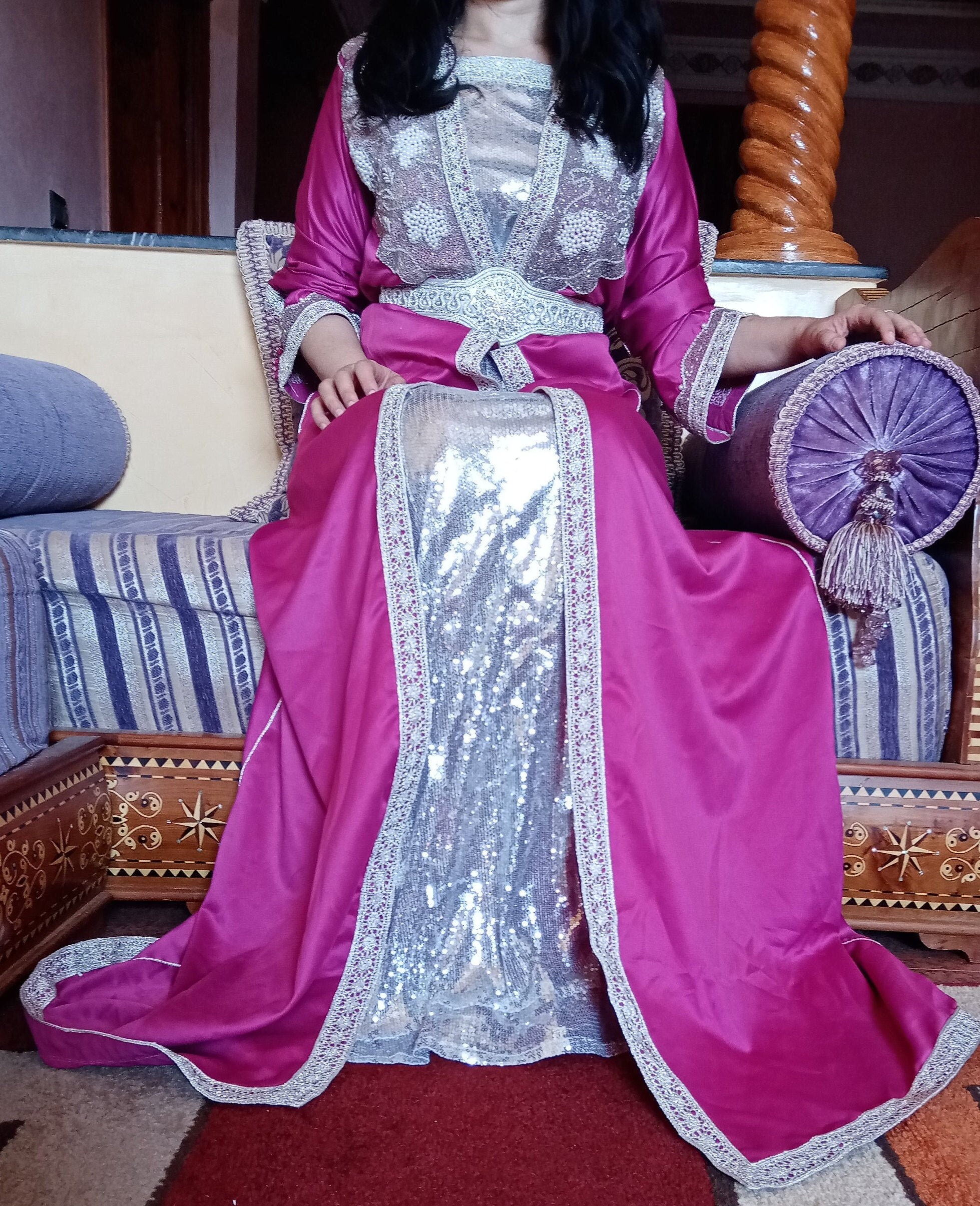 Kaftan marroquí para mujeres vestido marroquí para boda Etsy