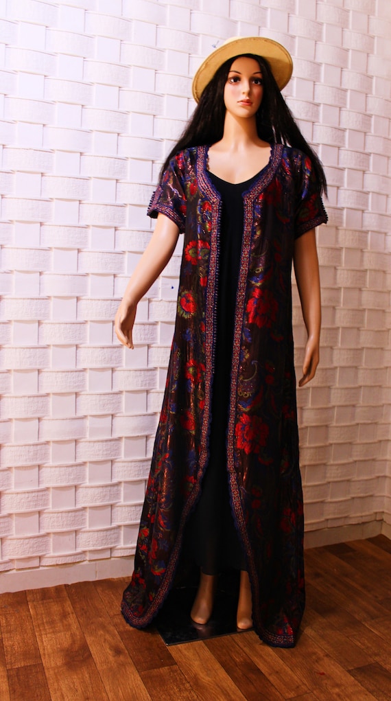 vintage Moroccan kaftan ,vtg Moroccan dress ,hand… - image 2