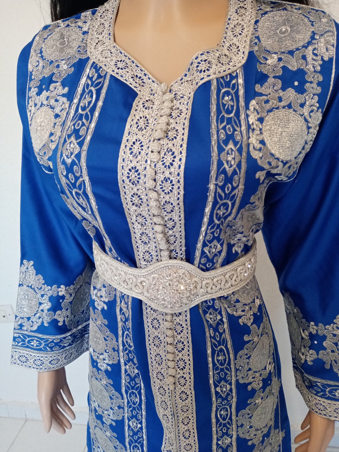 Moroccan kaftan embroidered Moroccan dress bridal | Etsy