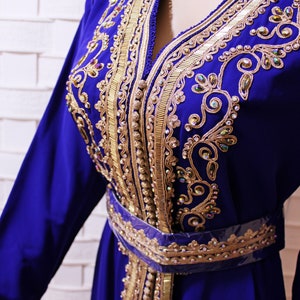 Moroccan kaftan ,Royal embroidered caftan dress ,evening gown,Bridal takchita for wedding