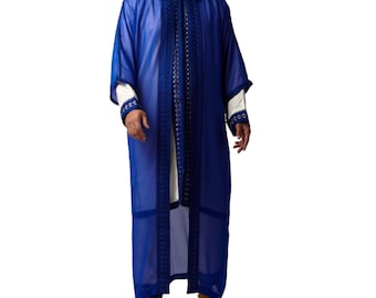 Moroccan Jabador, 3-Piece Kaftan Outfit for Men's Wedding, Nikkah garment