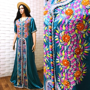 Embroidered Moroccan Kaftan ,Royal Wedding Dress