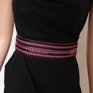 Moroccan purple vintage belt