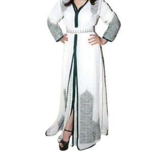 Bridal takchita for  wedding,Moroccan kaftan ,Royal embroidered caftan dress  , evening gown,Eid dress