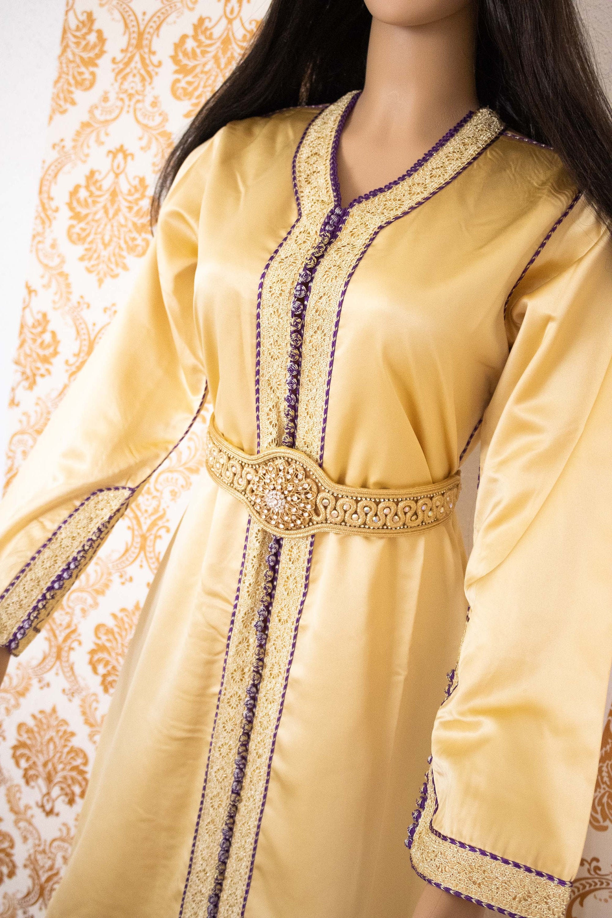 Caftan marroqui vestido de novia caftan simple para la fiesta Etsy Mexico