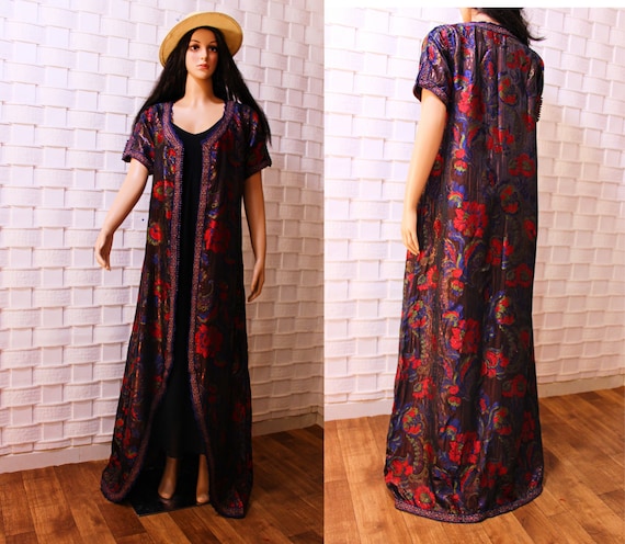 vintage Moroccan kaftan ,vtg Moroccan dress ,hand… - image 1