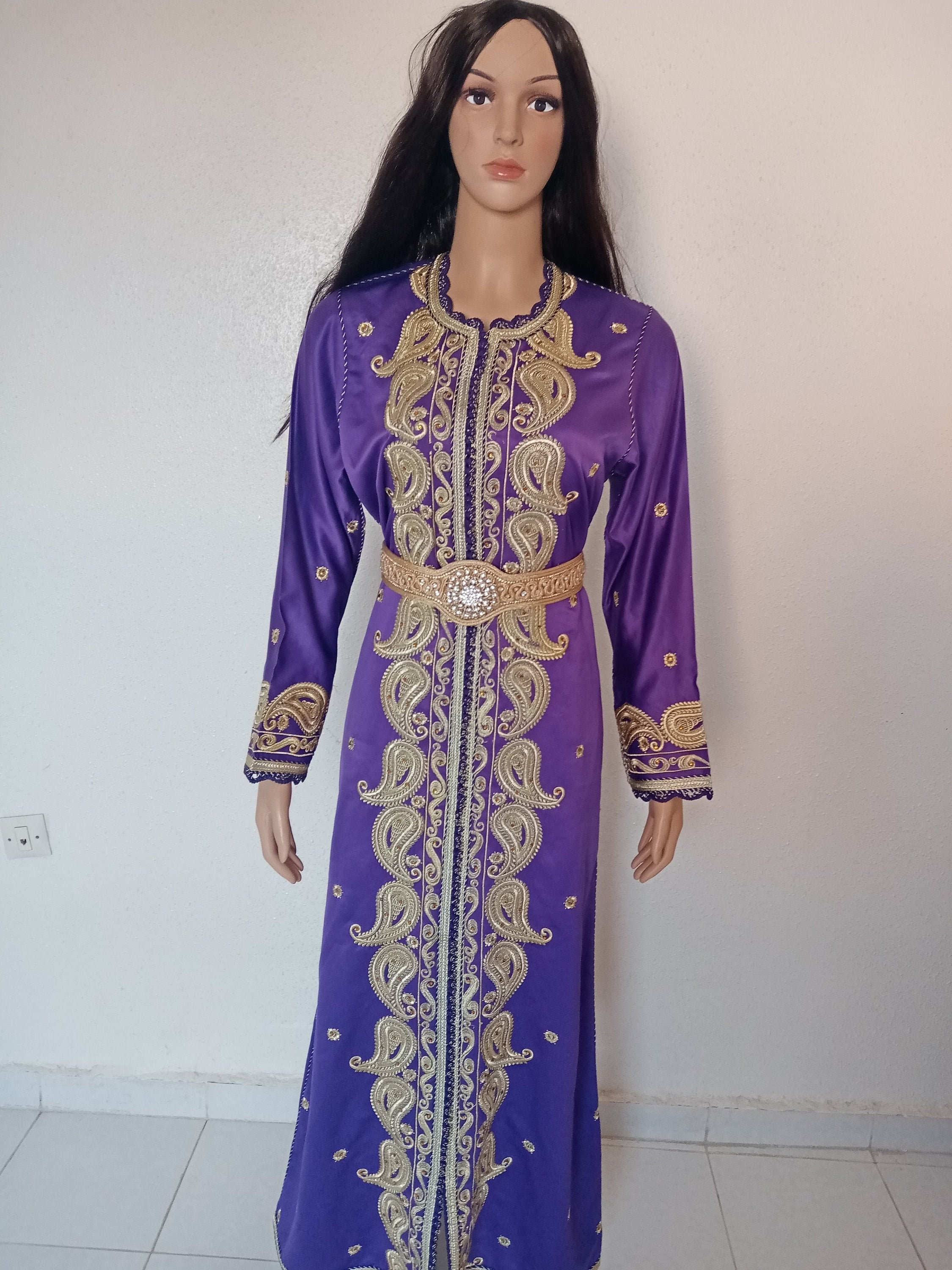 Moroccan Kaftan embroidered Moroccan Dress bridal - Etsy