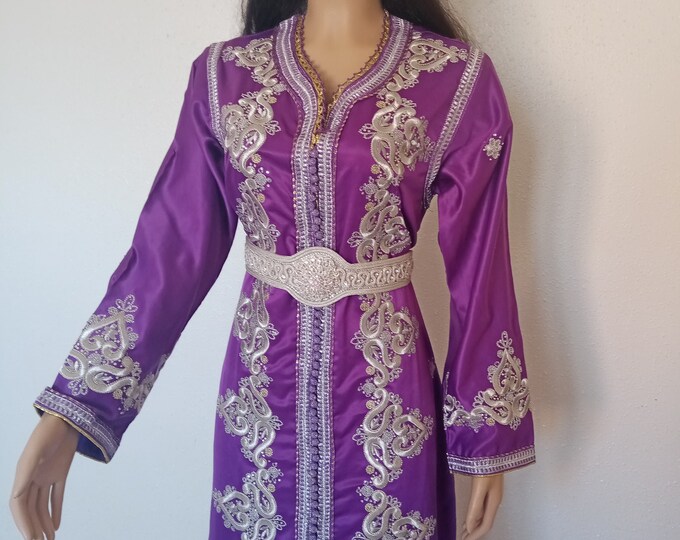 Moroccan Kaftan,takchita for Wedding ,embroidered Maxi Dress - Etsy