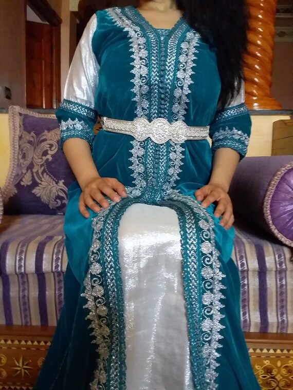 Takchita marroquí para la boda caftan marroquí para las | Etsy España
