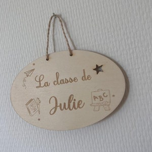 Placa de puerta - idea de regalo maestro - regalo maestro - Maestro - fin de año - regalo de fin de año - atsem - gracias señora