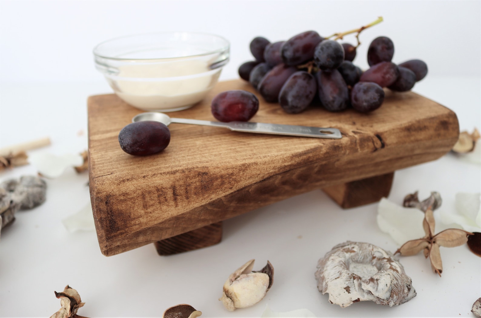 Rustic Wooden Platter, Serving Cheese Board, Decorative Tray Hand Made ...