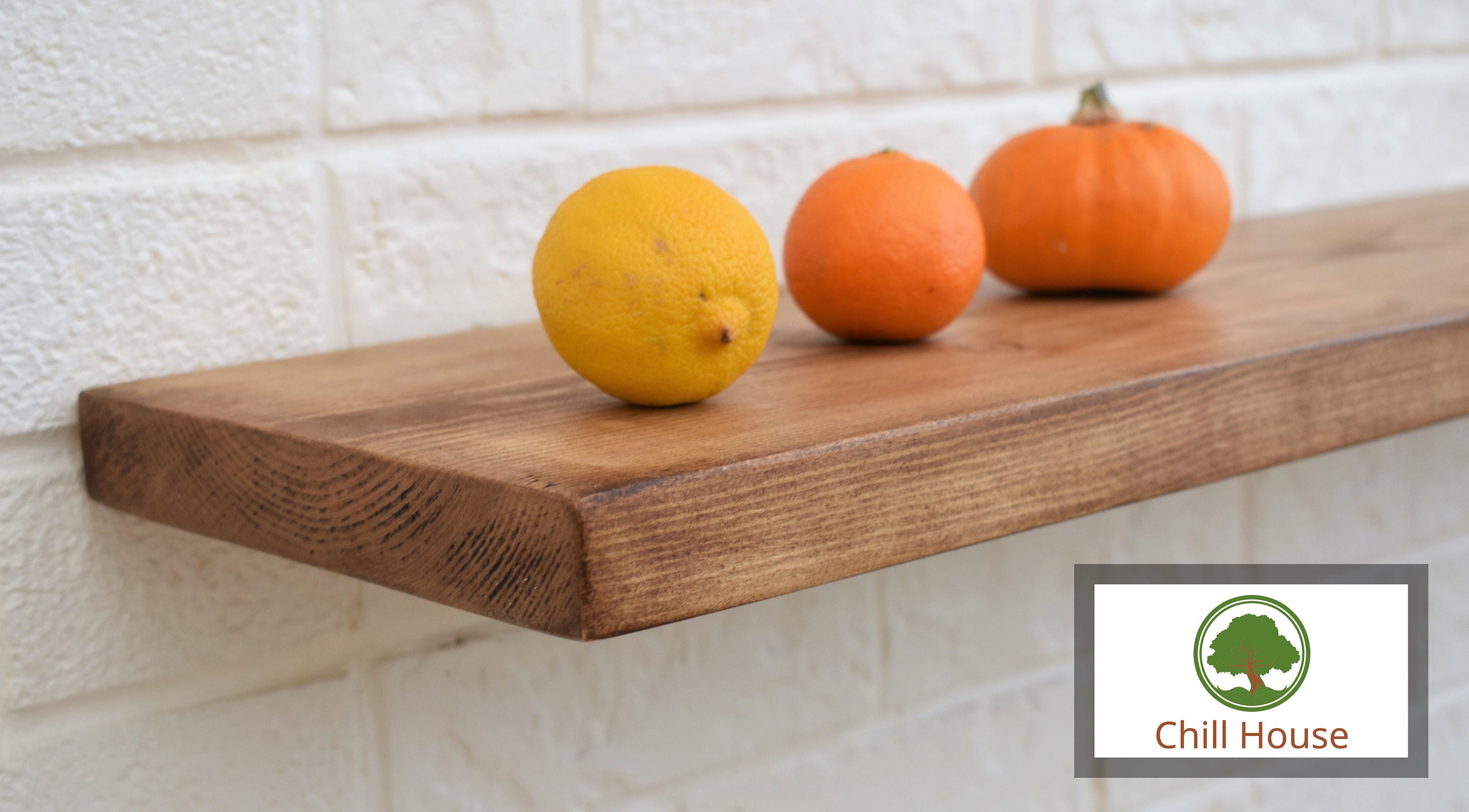 Rustic Floating Shelf Solid Wood Chunky Handmade With Brackets Etsy UK