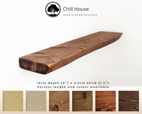 ring Voorwaardelijk Klant Live Edge rustieke zwevende plank gemaakt van massief hout - Etsy Nederland