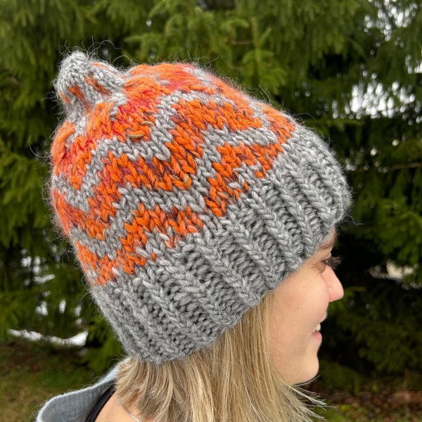 Handmade Icelandic style merio beanie