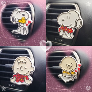 Snoopy Car Air Freshener / Plaster Diffuser / Car Fragrance Clip / Car Accessories/Plaster Cartoon