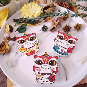 Lucky Cat Car Ambientador / Difusor de yeso / Clip de fragancia para automóvil / Accesorios para automóviles / Dibujos animados de yeso