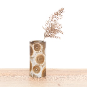 Small Lichen Vessel in Jesmonite