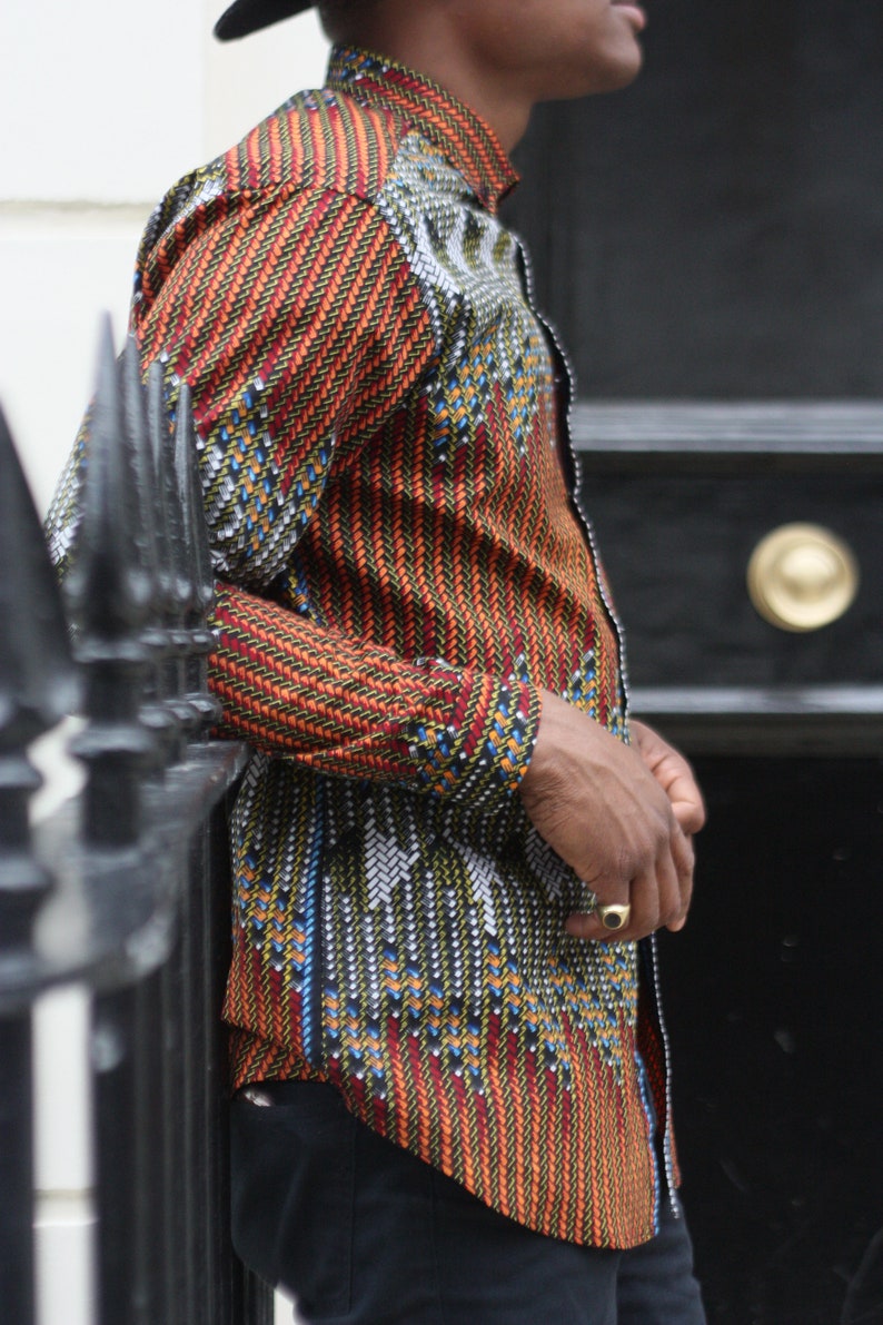 Ankara Shirt Herren Shirts Afrikanische Männer Kleidung | Etsy