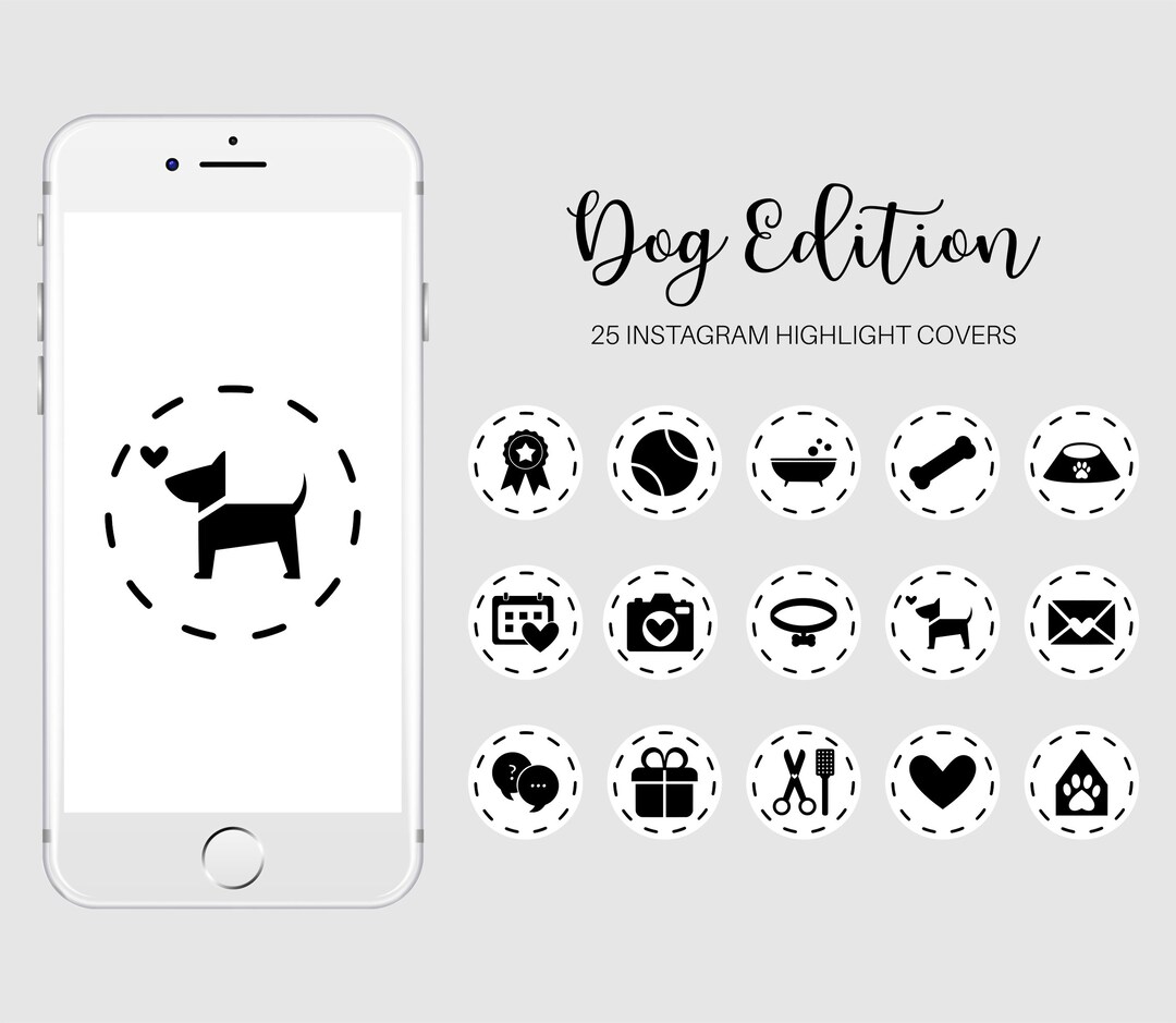 Dog Instagram Story Highlight Covers Dog Highlight Icons Etsy