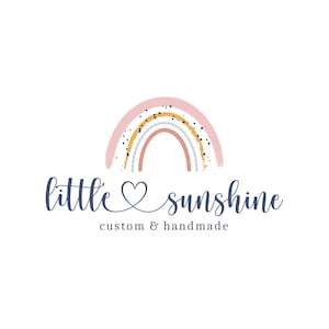 Logo arcobaleno per asilo nido, boutique per bambini, babysitting, abbigliamento per bambini