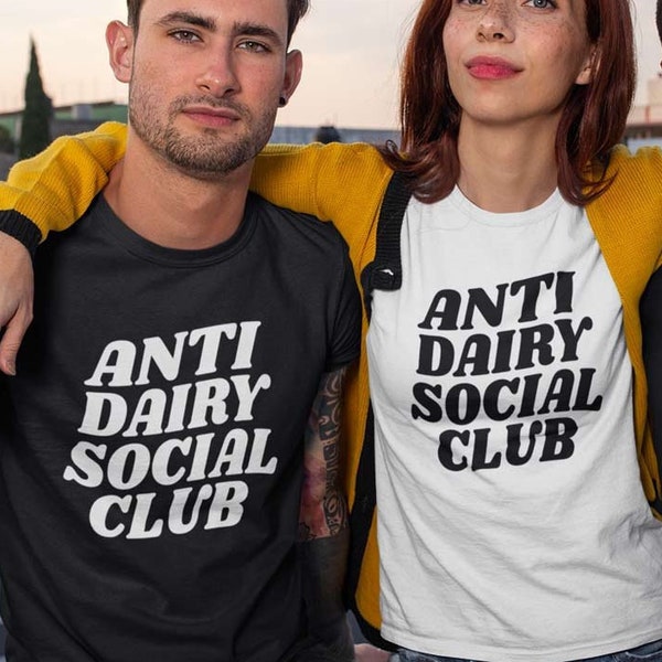 Anti Dairy Social Club shirt, Animal rights shirt, vegan feminist t-shirt, vegan clothing, vegan apparel, vegan merch