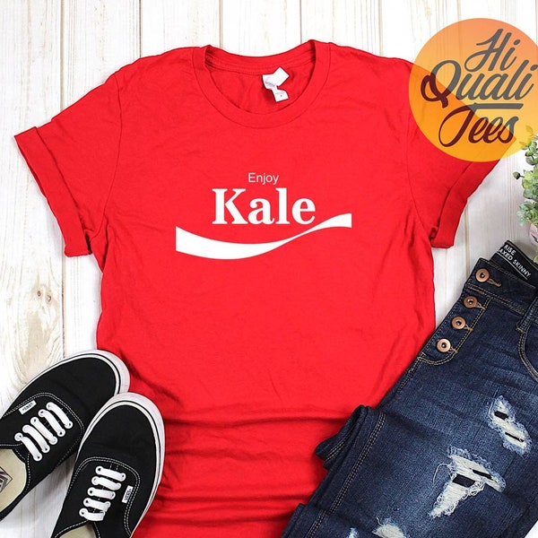 Kale shirt | Vegan t shirt | Vegetarian t shirt | Plant Based tshirt | Enjoy Kale veggie tshirt
