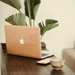 MacBook Wood Cover/Skin Cherry image 1