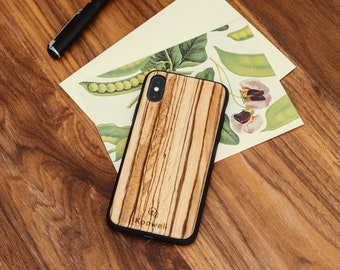 iPhone Wood Case - Zebrawood